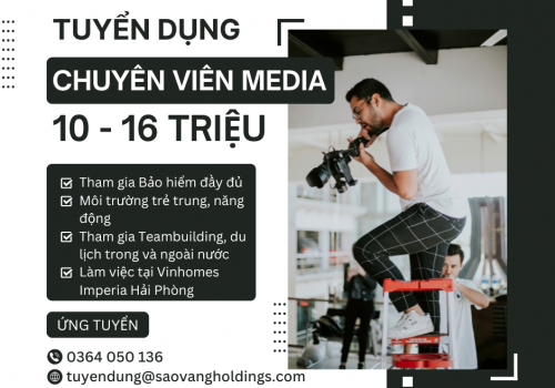 Tuyển dụng Chuyên viên Media tại Hải Phòng