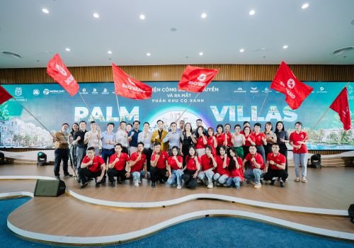 SAO VÀNG HOLDINGS BÙNG NỔ CẢM XÚC CÙNG SỰ KIỆN CÔNG BỐ ĐỘC QUYỀN & RA MẮT PALM VILLAS - PHÂN KHU CỌ XANH