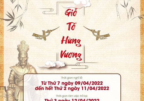 SAO VÀNG HOLDINGS THÔNG BÁO LỊCH NGHỈ LỄ GIỔ TỔ HÙNG VƯƠNG 