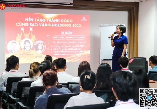 CHƯƠNG TRÌNH ĐÀO TẠO “NỀN TẢNG THÀNH CÔNG CÙNG SAO VÀNG HOLDINGS NĂM 2022