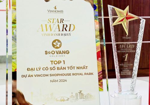 SAO VÀNG HOLDINGS - TOP 1 ĐẠI LÝ CÓ SỐ BÁN TỐT NHẤT DỰ ÁN VINCOM SHOPHOUSE ROYAL PARK NĂM 2024