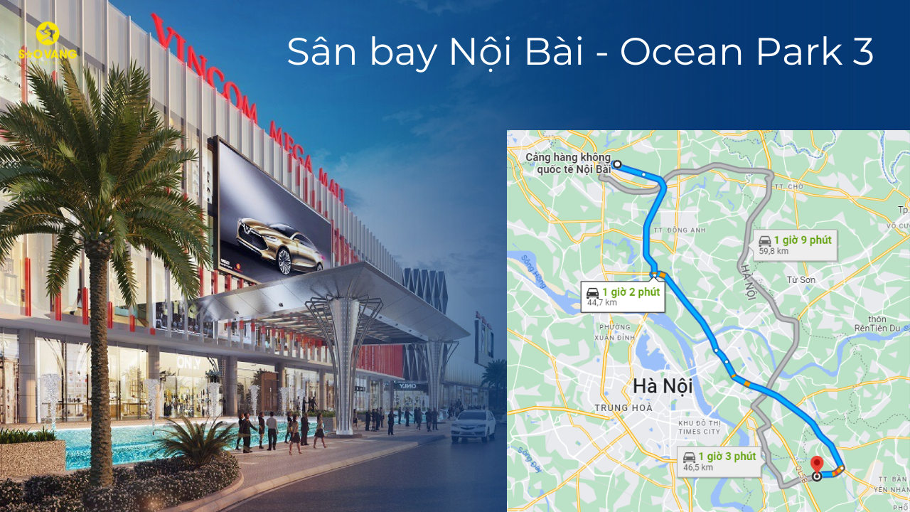 Tuyến đường đi từ sân bay Nội Bài